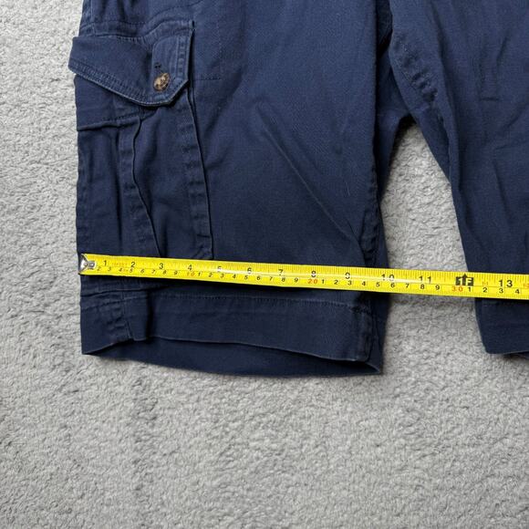 Vintage Roebucks & Co Shorts Mens 34 Blue Cargo - Picture 5 of 7
